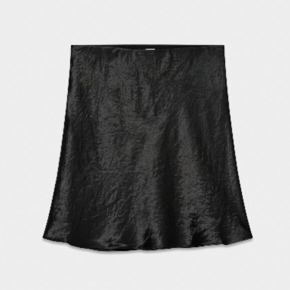 Aritzia Babaton Slip Satin Mini Skirt in Black - Picture 3 of 8